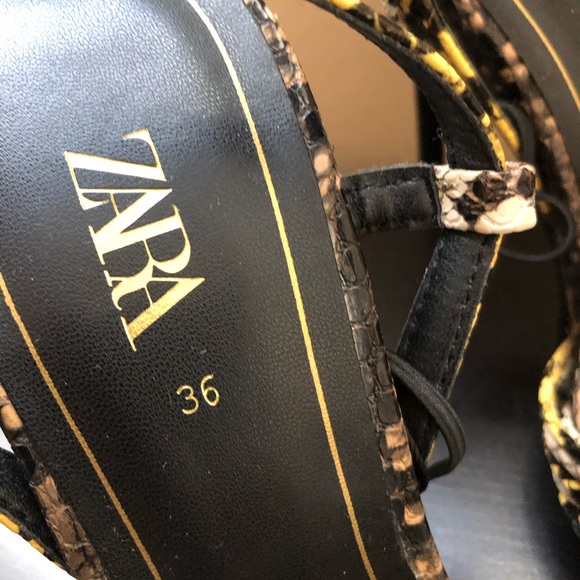 NWT ZARA LEOPARD HEELS SIZE 6.5 - Picture 3 of 8